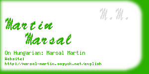 martin marsal business card